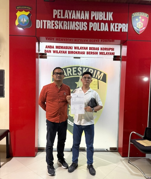 Namanya Dikaitkan Dengan Kasus Narkotika, Andi Morena Resmi Lapor ke Polda Kepri
