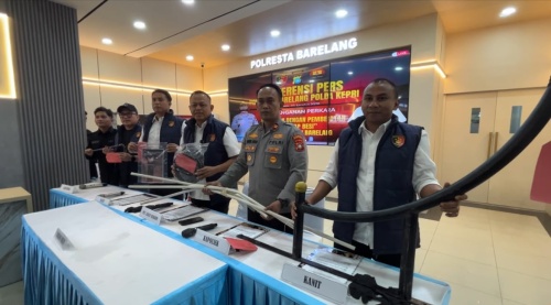 Jembatan 1 Barelang Jadi Sasaran Maling Kabel, Polresta Barelang Amankan Pelaku