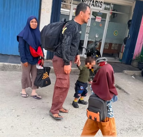 Ayah, Istri dan Anak Berjuang Pulang ke Batam Usai Diduga Menjadi Korban Penipuan 