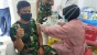 Prajurit dan PNS Lantamal IV Terima Suntikan Vaksin Sinovac Tahap II Termin 1