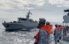 KRI Lepu- 86 mengikuti Latihan Patkor Malindo 155/22 di Selat Malaka