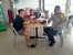 Bhabinkamtibmas Tanjung Riau Sambangi Warga di Warung Kopi