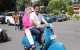 Rudi dan Marlin Naik Vespa ke TPS 33